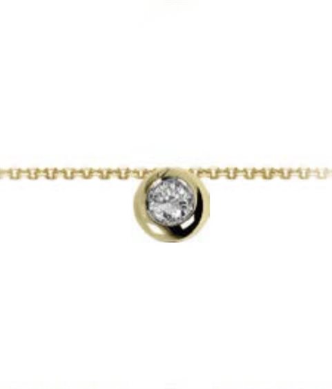 Halskette Oro Gioia Dame in Gelbgold Diamante 0.03 Ct OPL13145.003 - OPL13145.003
